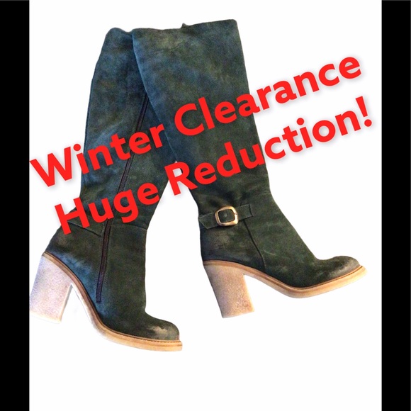 Tati Shoes - ✨HOST PICK ✨Forest Green Italian Leather Boots